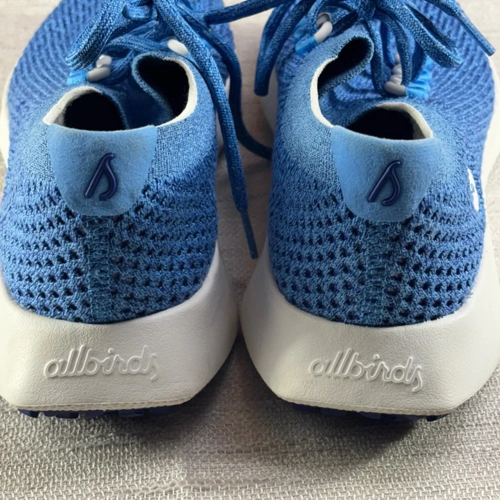 Allbirds Tree Dasher 2 Blue Knit Running‎ Shoes Womens Size 9.5 TD2 Sneakers